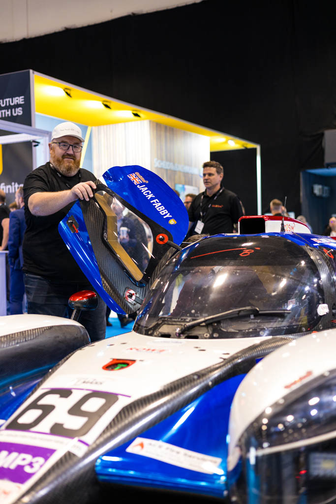 The Go2Sim sponsored race car