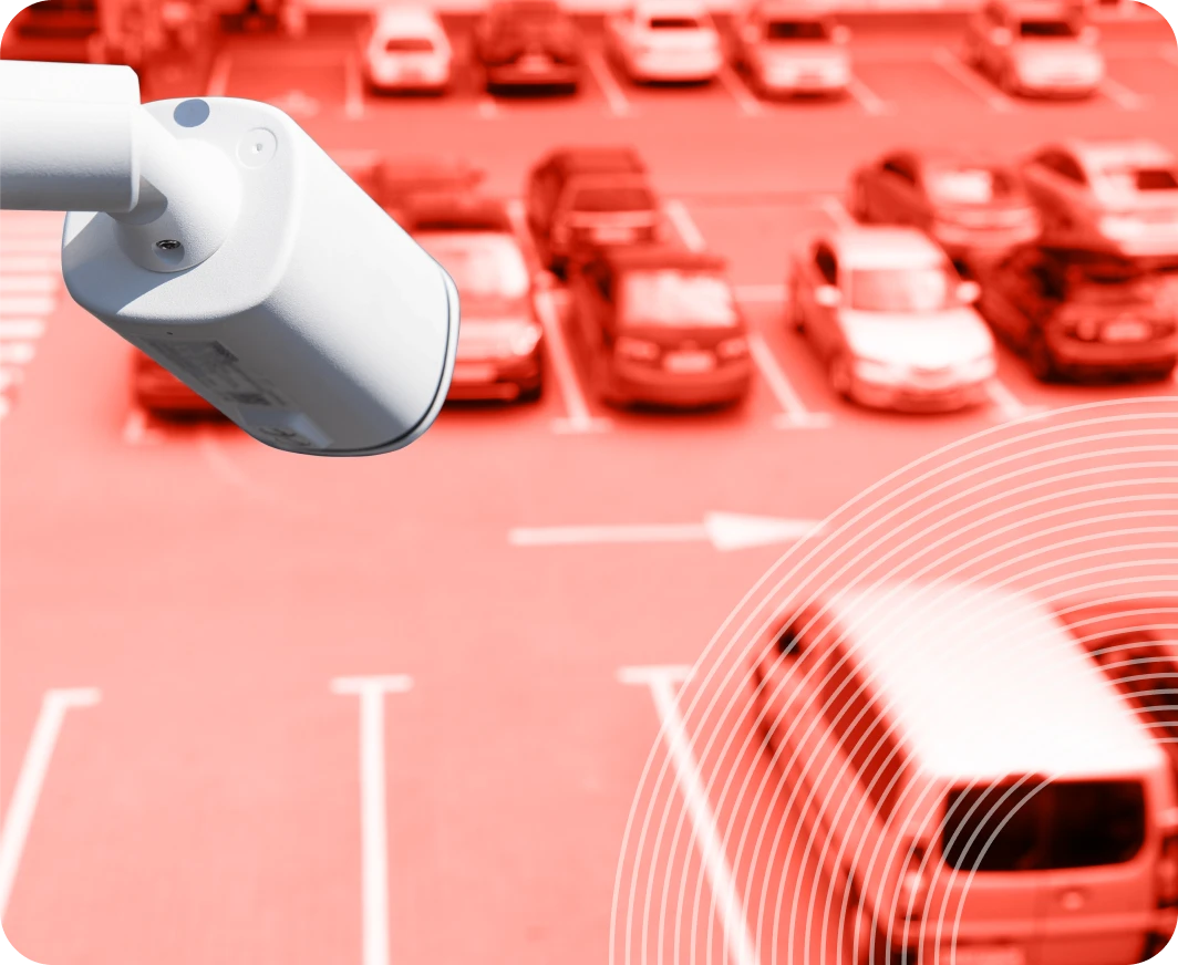 CCTV car park gradient image