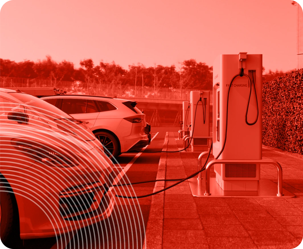 Ev Charging car park gradient image