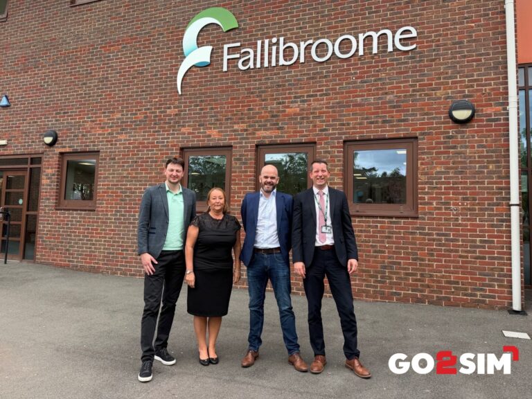 Go2Sim team outside Fallibroome college
